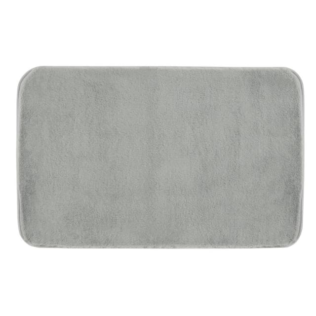 FUZZY dywanik łazienkowy, 50x80cm, 100% polyester, antypoślizgowa, szary