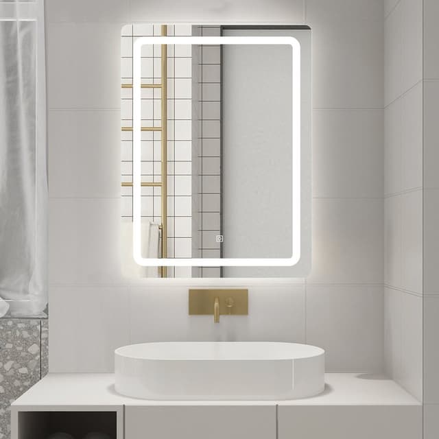 SALICA lustro z oświetleniem LED 60x80cm, czujnik dotykowy, ściemnialne