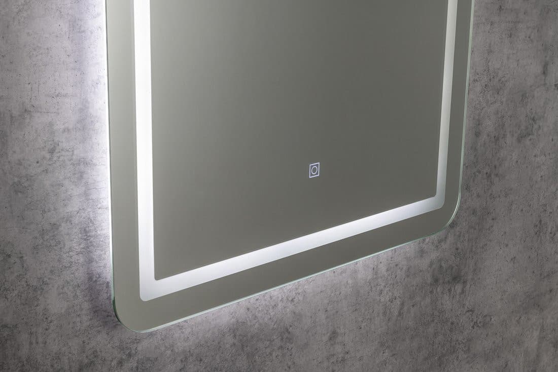 SALICA lustro z oświetleniem LED 60x80cm, czujnik dotykowy, ściemnialne