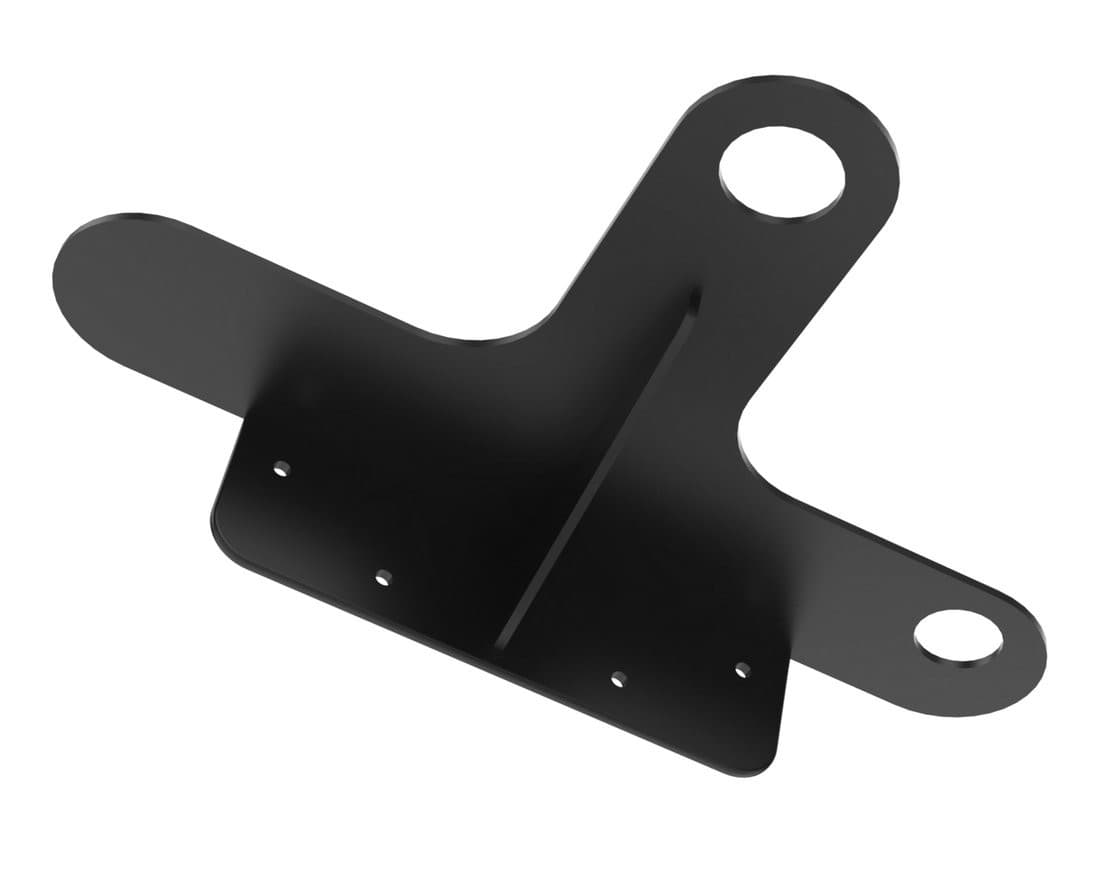 TETRIS wspornik pod umywalkę z otworem na baterię po prawej stronie, czarny mat