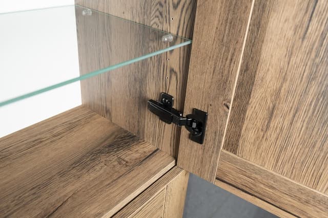 BLUM zawias meblowy , nakładany, soft close, z zaślepkami, onyks czarny