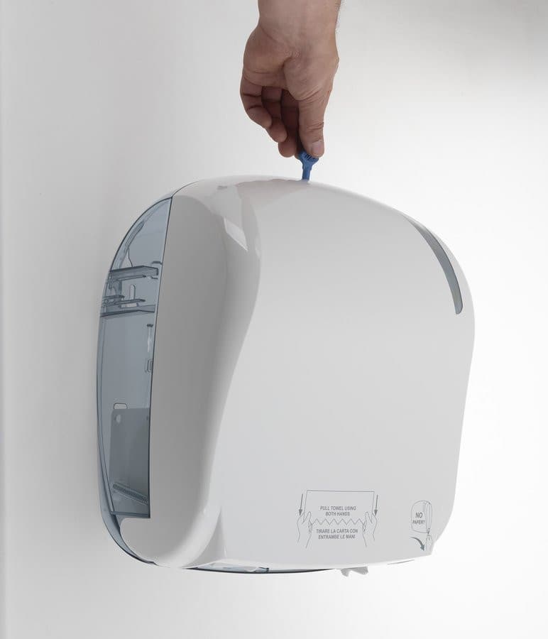 SKIN podajnik ręczników papierowych w roli, Autocut, 33x37,1x22,1cm, ABS, czarny