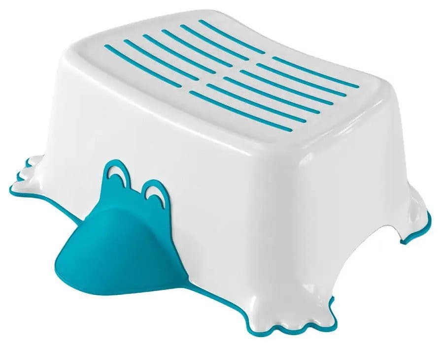 DUCK podnóżek dziecięcy z antypoślizgiem dla dzieci, niebieski