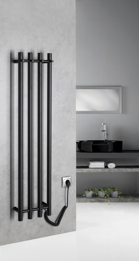 PAPINADO elektryczna suszarka na ręczniki, 263x1200mm, 85W, czarny mat