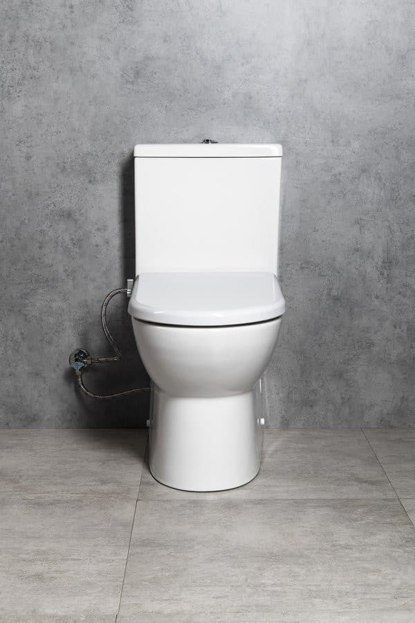 JALTA WC kompakt WC z deską bidetową Clean Star, Rimless, odpływ pionowy/poziomy, biały
