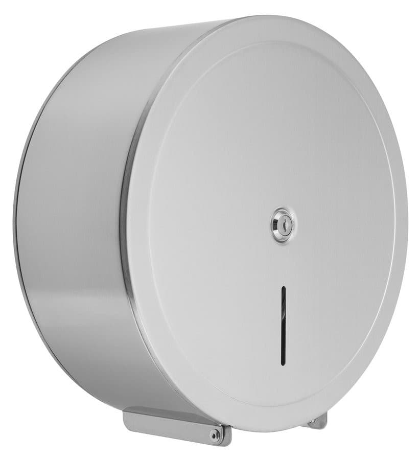 Zasobnik na papier toaletowy o średnicy do 30cm, 325x310x128mm, stal nierdzewna mat