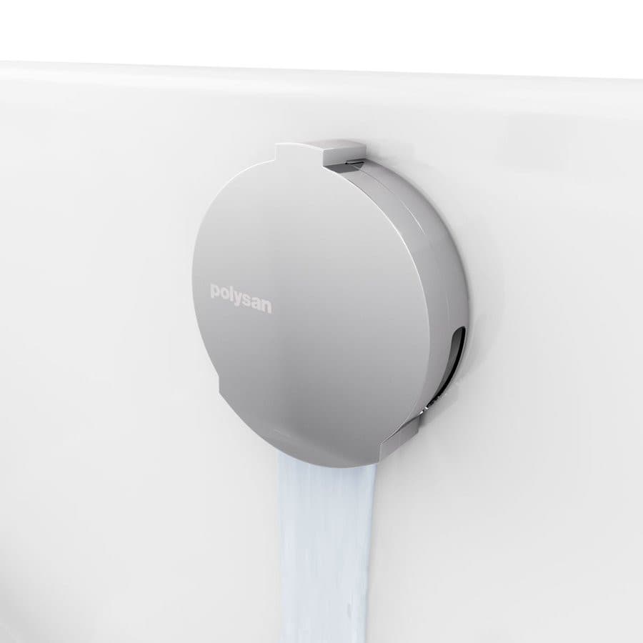 Zestaw odpływowy z napełnianiem, długość 800mm, korek automatyczny 72mm, chrom