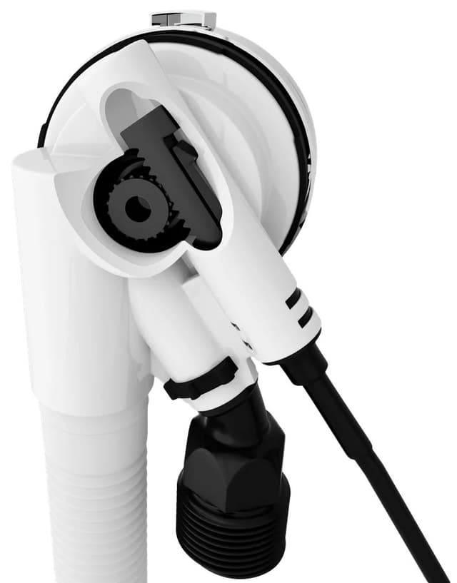 Zestaw odpływowy z napełnianiem, długość 1000mm, korek automatyczny 72mm, chrom