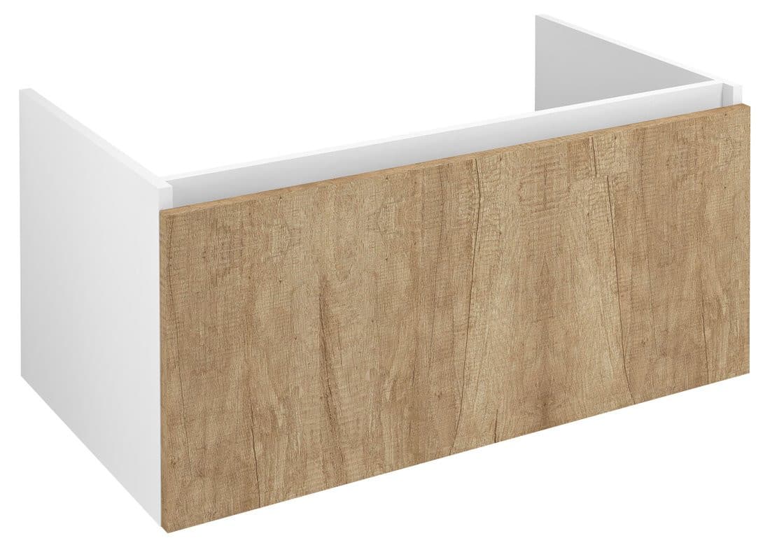 LOREA szafka umywalkowa 90x44x51,2cm, 1x szuflada, dąb alabama/biały mat