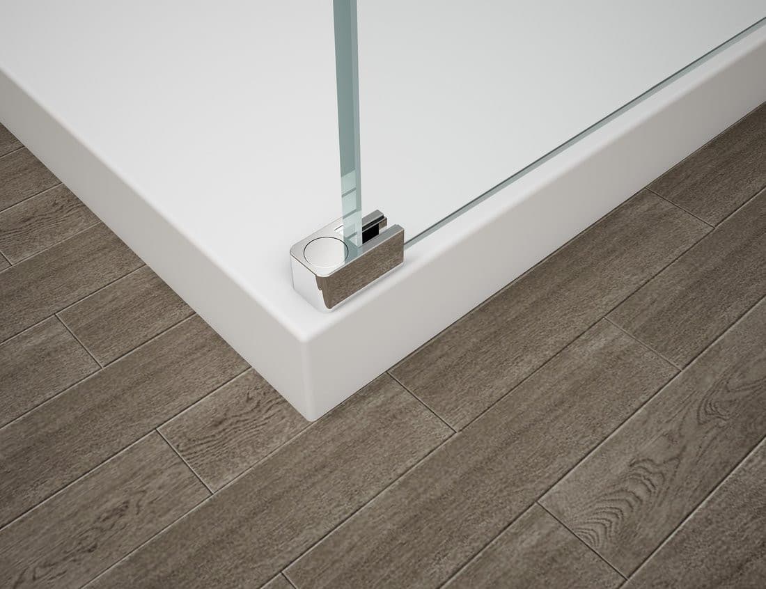 ESCA CHROME jednoczęściowa kabina przysznicowa Walk-In, szklo dymione, 1200 mm