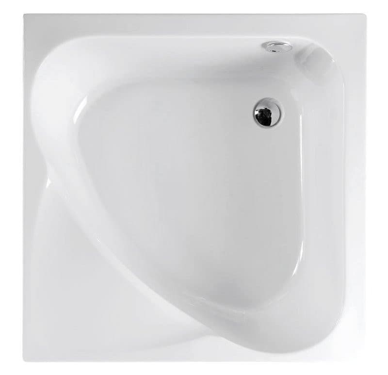 CARMEN brodzik prysznicowy głęboki ze stelażem 90x90x30cm, biały