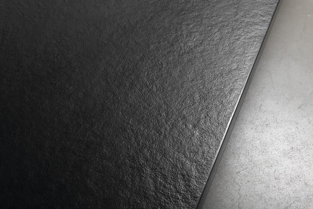 TRENECA brodzik kompozytowy z możliwością docinania 150x80cm, czarny mat