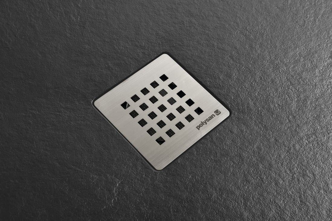 TRENECA brodzik kompozytowy z możliwością docinania 150x80cm, czarny mat