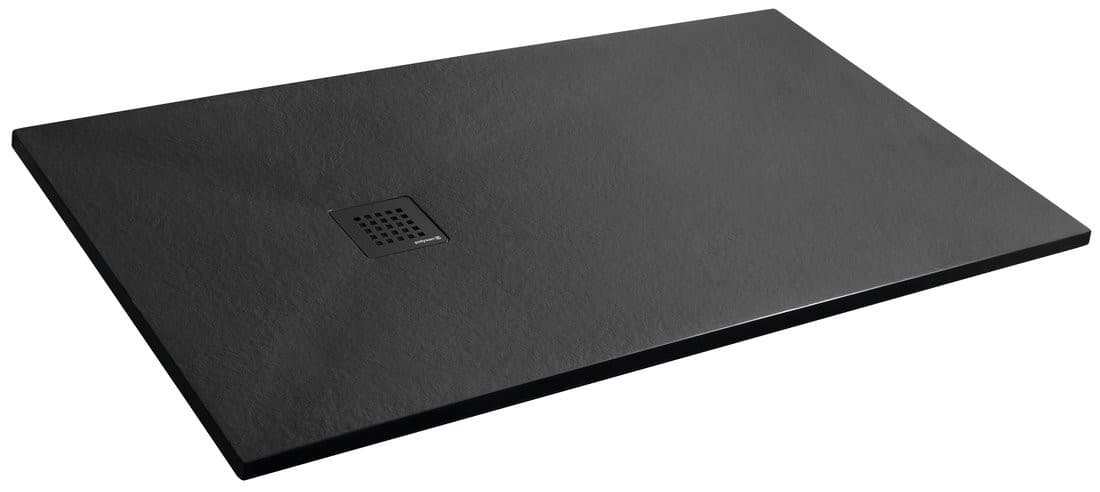 TRENECA brodzik kompozytowy z możliwością docinania 160x90cm, czarny mat