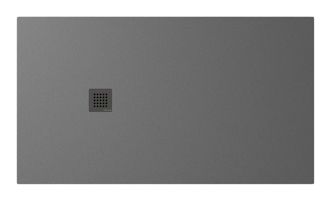 TRENECA brodzik kompozytowy z możliwością docinania 160x90cm, szary mat