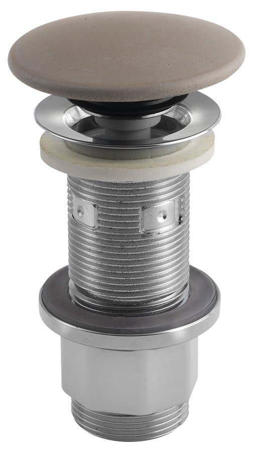 Korek umywalkowy 5/4'', klik-klak, betonowy grzybek, 10-80mm, piaskowy