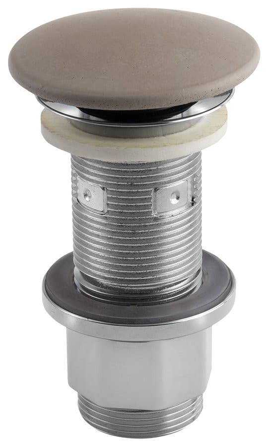 Korek umywalkowy 5/4'', klik-klak, betonowy grzybek, 10-80mm, piaskowy