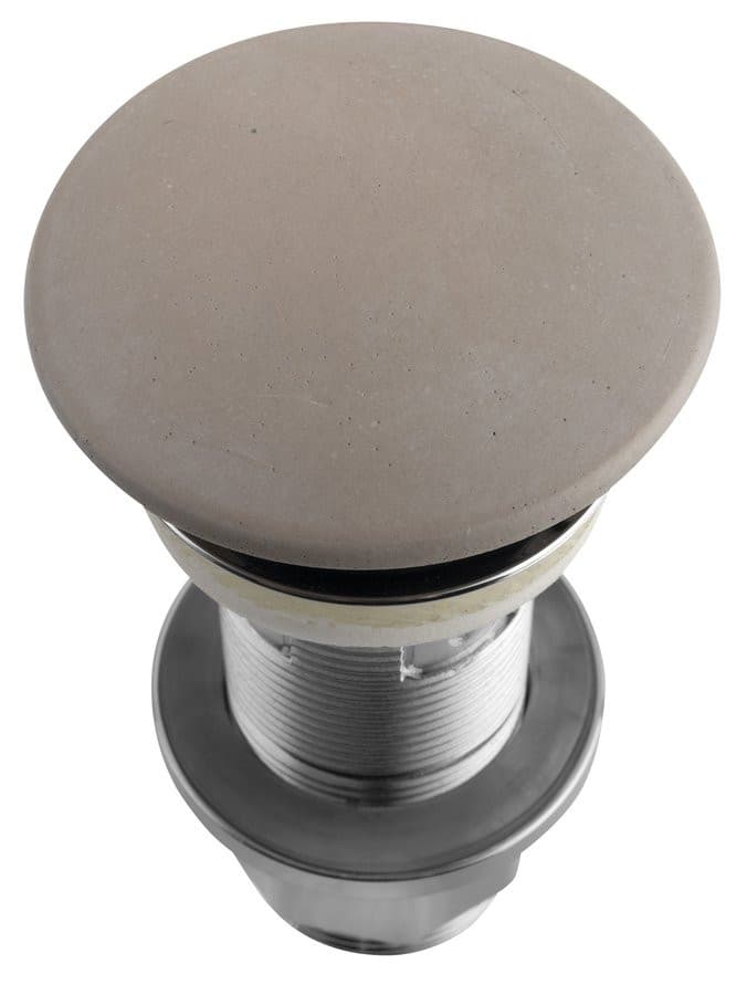 Korek umywalkowy 5/4'', klik-klak, betonowy grzybek, 10-80mm, piaskowy
