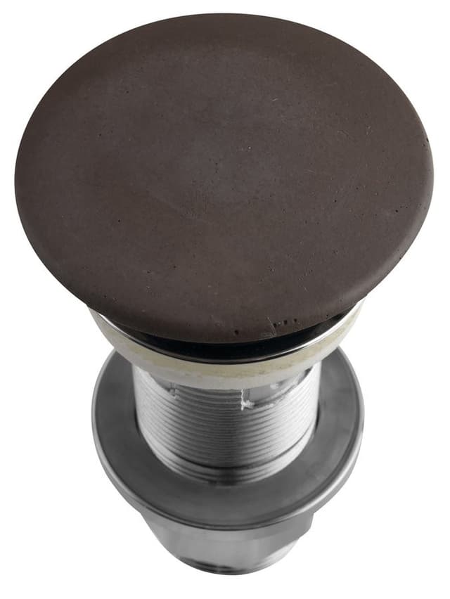 Korek umywalkowy 5/4'', klik-klak, betonowy grzybek, 10-80mm, ciemny brąz