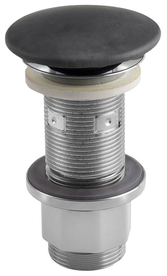 Korek umywalkowy 5/4'', klik-klak, betonowy grzybek, 10-80mm, antracyt