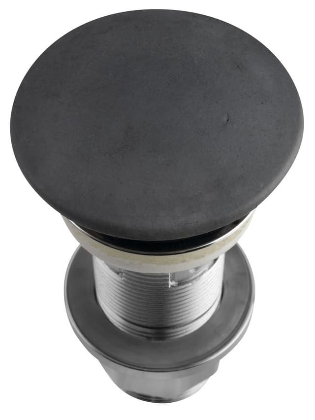 Korek umywalkowy 5/4'', klik-klak, betonowy grzybek, 10-80mm, antracyt