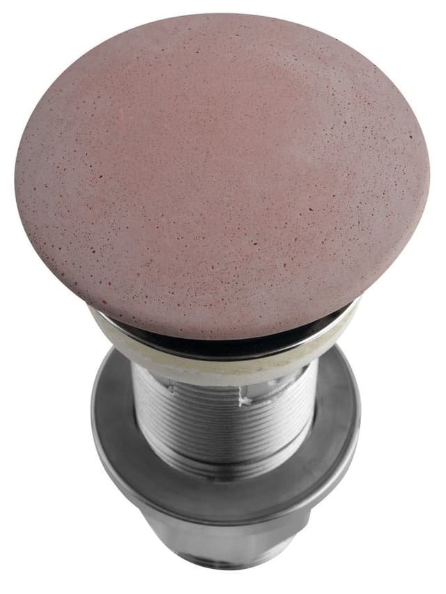 Korek umywalkowy 5/4'', klik-klak, betonowy grzybek, 10-80mm, różowy