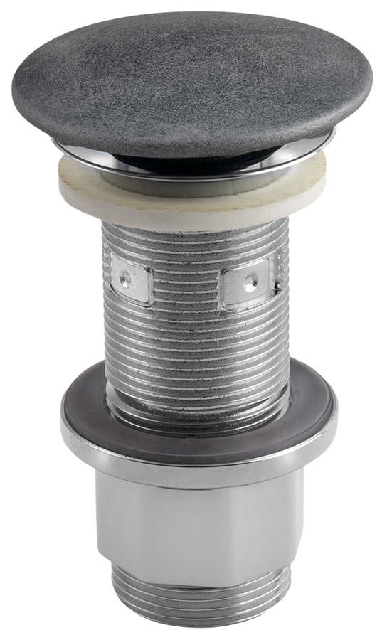 Korek umywalkowy 5/4'', klik-klak, betonowy grzybek, 10-80mm, srebrny