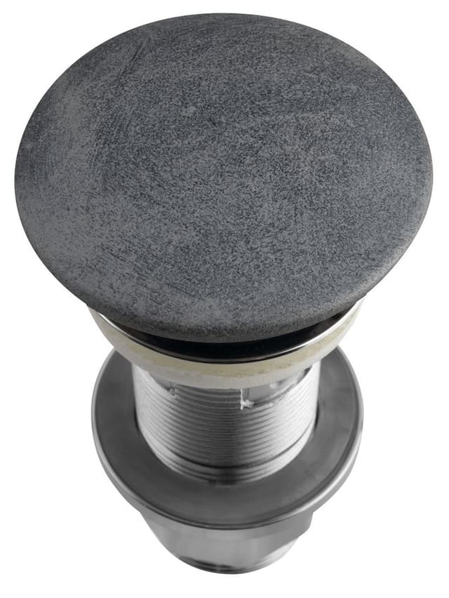 Korek umywalkowy 5/4'', klik-klak, betonowy grzybek, 10-80mm, srebrny