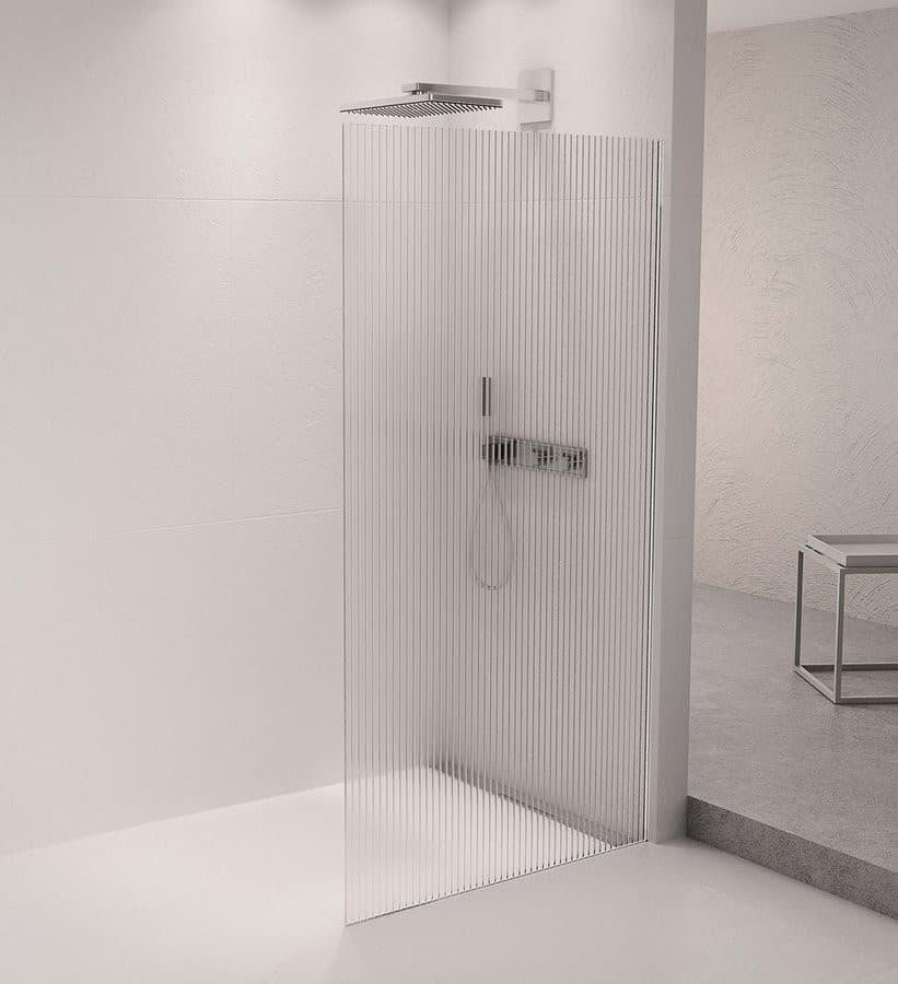 ARCHITEX zestaw do mocowania szkła, ściana-podłoga, 1610x2105mm, polerowane aluminium