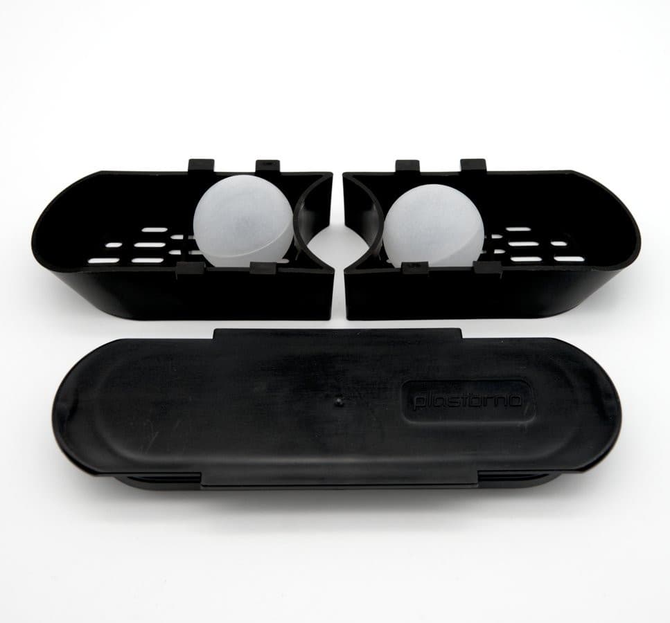 Zestaw elementów do plastikowego odpływu liniowego (pokrywa, uszczelka, kulki, sitka)