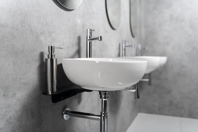 TETRIS umywalka i wspornik z otworem na baterię po prawej stronie, czarny mat