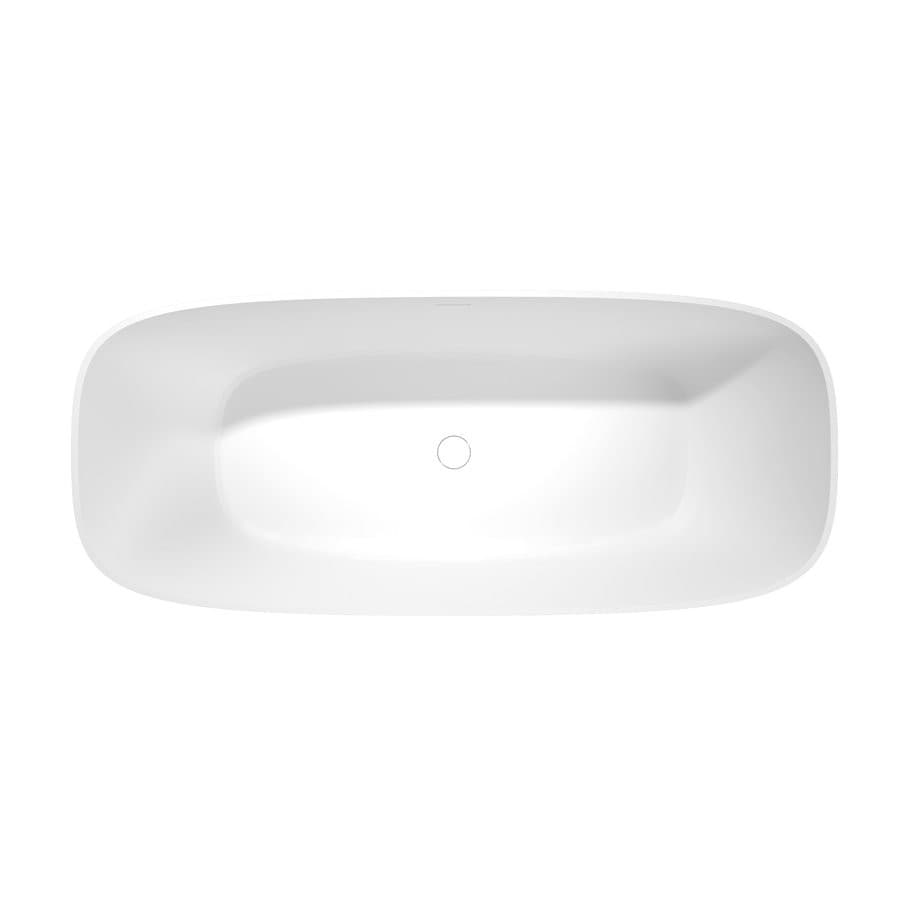 MEDINA wanna wolnostojąca 165x70x52cm, solid surface, biały mat