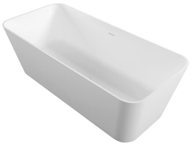 LEYLA wanna wolnostojąca 170x78x55cm, solid surface, biały mat