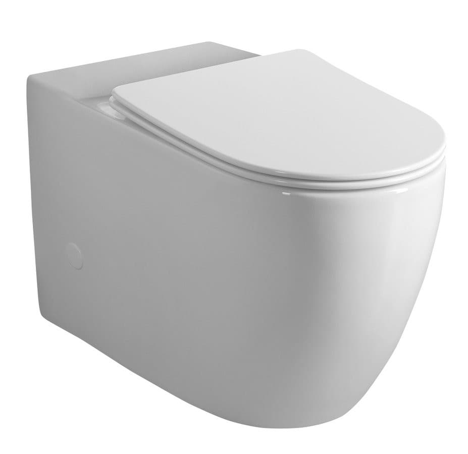 INFINITY RIMLESS misa do kompaktu WC, odpływ poziomy/pionowy, biały