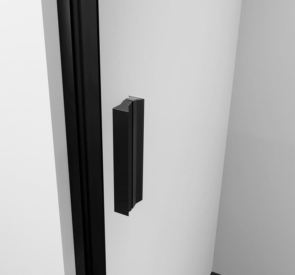 ZOOM BLACK drzwi prysznicowe do wnęki 800 mm, prawe, szkło czyste