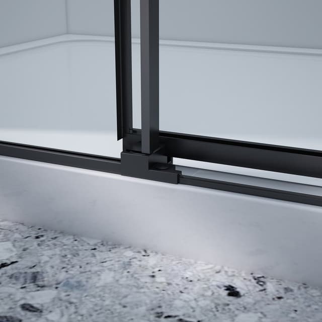 DRAGON BLACK kabina prysznicowa 800x900mm wariant L/P,wejście z rogu