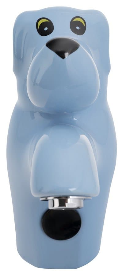 Bateria sensorowa ceramiczna stojąca, 6V DC (4xAA), pies, niebieski