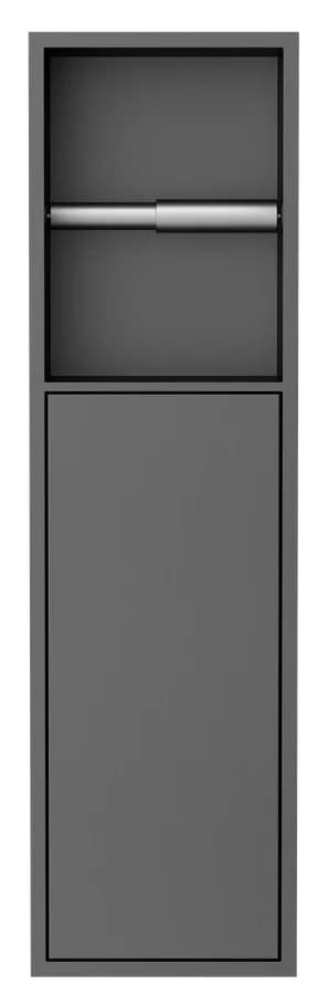 DENBO podtynkowy uchwyt na papier toaletowy, 600x170mm, stal nierdzewna, gun metal