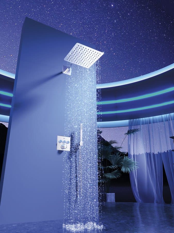 RAINFALL słuchawka prysznicowa, 250x250mm, stal nierdzewna połysk