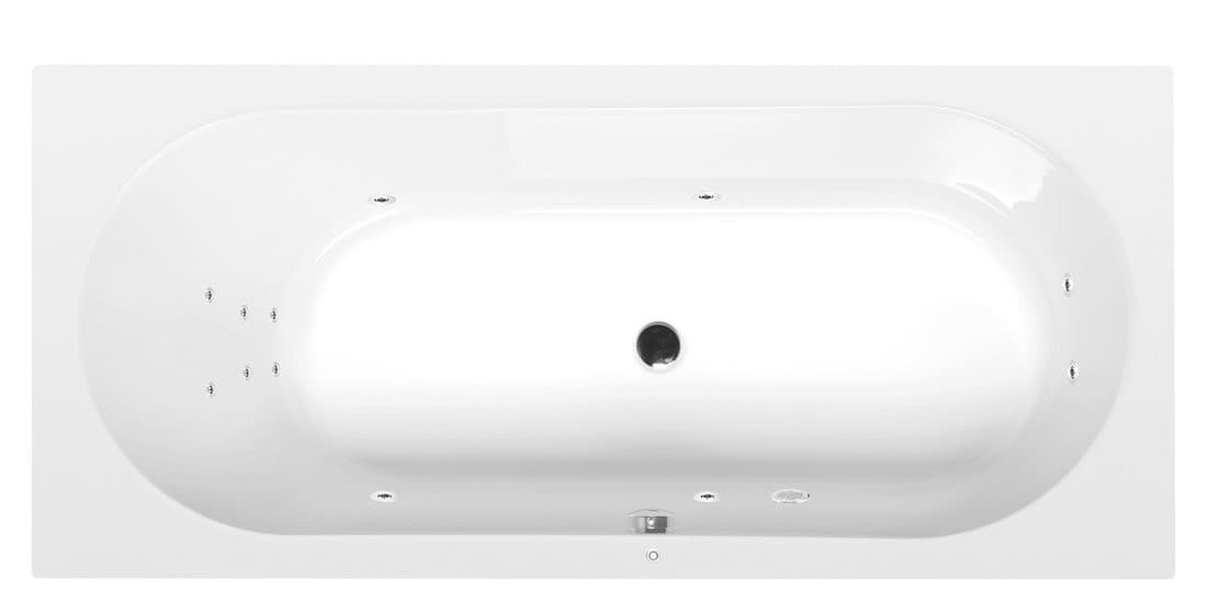 ASTRA B wanna z hydromasażem, 165x75x48cm, Attraction Hydro, chrom