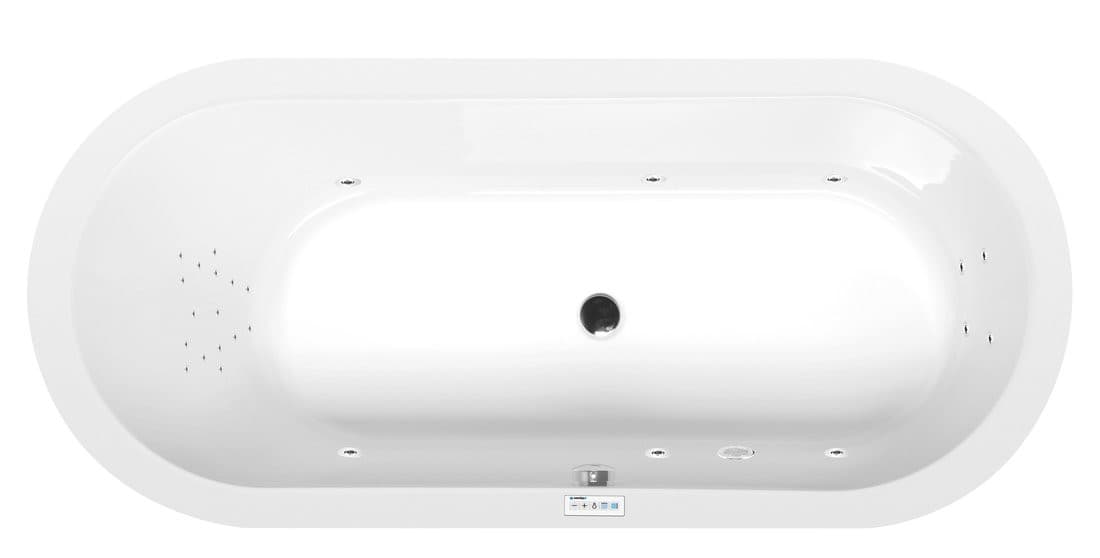 ASTRA O wanna z hydromasażem, 165x75x48cm, Highline Hydro, chrom