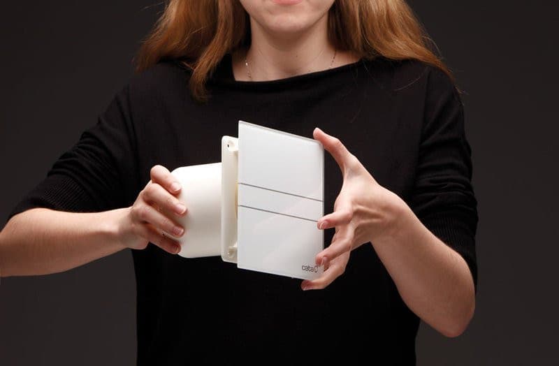 E-120 GBTH wentylator łazienkowy osiowy, automatyczny, 6W/11W, wylot 120mm, czarny