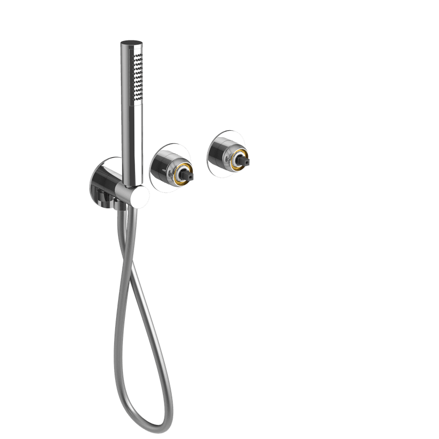 ULTRAMIX korpus podtynkowej baterii prysznicowej/wannowej z główką prysznicową, 2 wyjścia, chrom