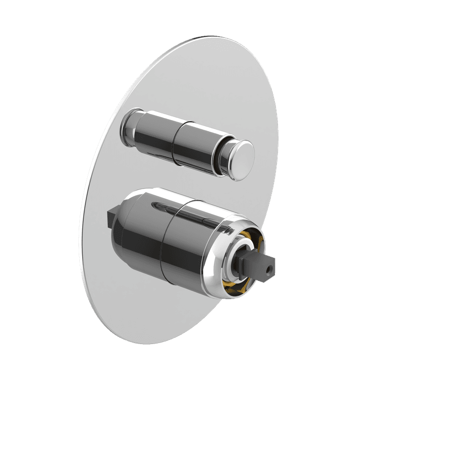 ULTRAMIX korpus do baterii prysznicowej podtynkowej, 2 wyjście, chrom
