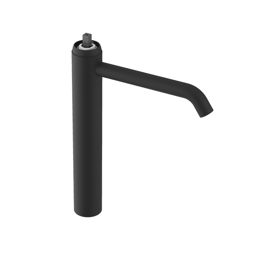 ULTRAMIX kurpus wysokej baterii umywalkowej, przedłużona dysza, czarny mat