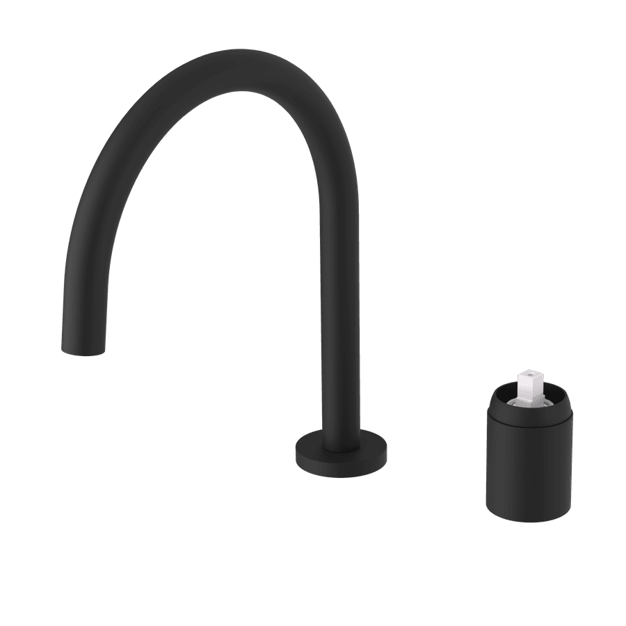 ULTRAMIX korpus do 2-elementowej baterie umywalkowej, czarny mat