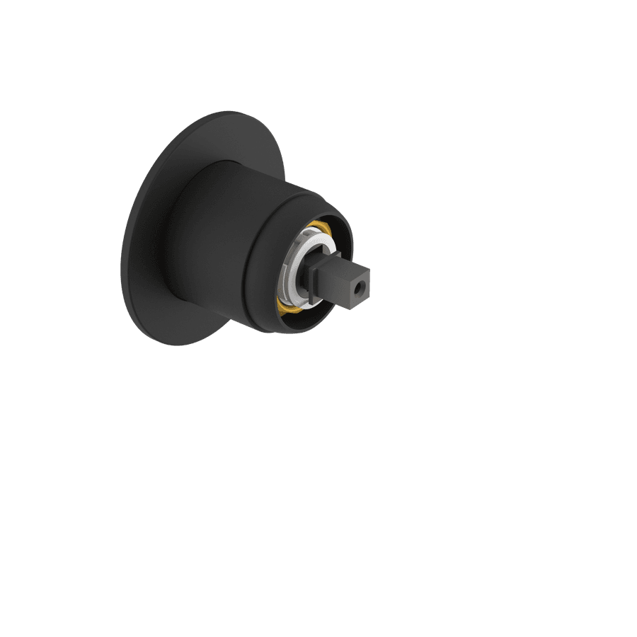 ULTRAMIX korpus do baterii prysznicowej podtynkowej, 1 wyjście, czarny mat