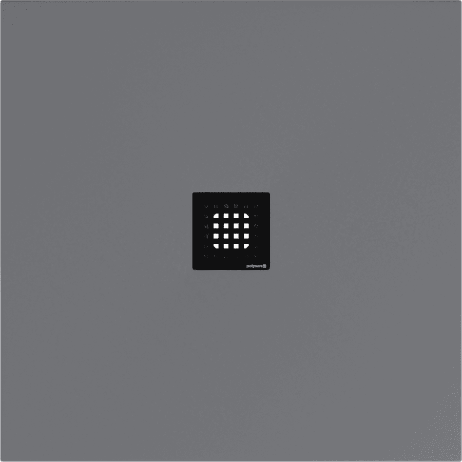 FLEXIA brodzik kompozytowy z możliwością docinania 90x90cm, szary mat