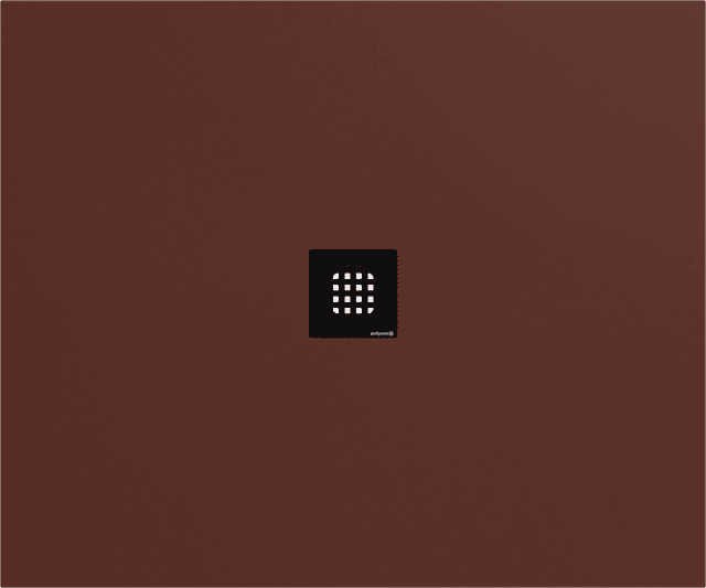 FLEXIA brodzik kompozytowy z możliwością docinania 120x80cm, brązowy mat