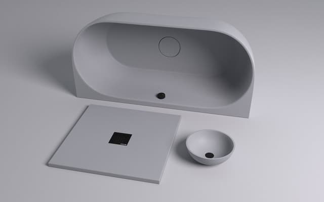 FLEXIA brodzik kompozytowy z możliwością docinania 130x80cm, szary mat